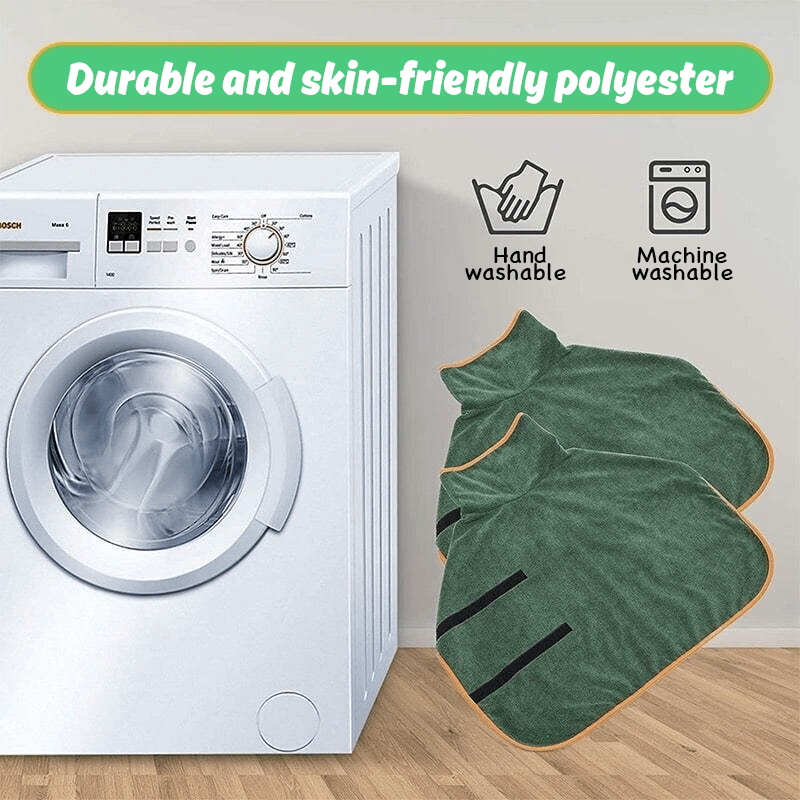 Machine washable pet bathrobe easy to clean