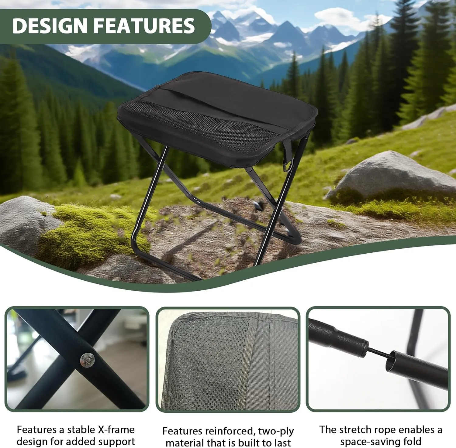 Portable outdoor folding chair - Itemmatter