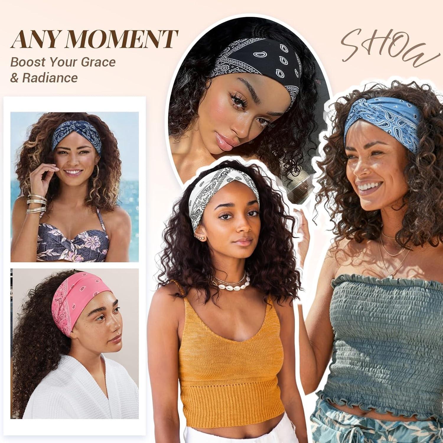 Soft lightweight breathable headband material details