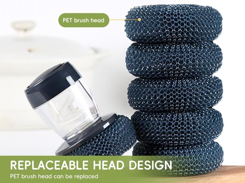 Automatic Liquid Filling Good Handle Soap Dispense Palm Kitchen Brush for Bowl Sink Cleaning Pot Comfortable Automatic Liquid Filling Good Handle Soap Dispense Palm Kitchen Brush for Bowl Sink Cleaning Pot Comfortable