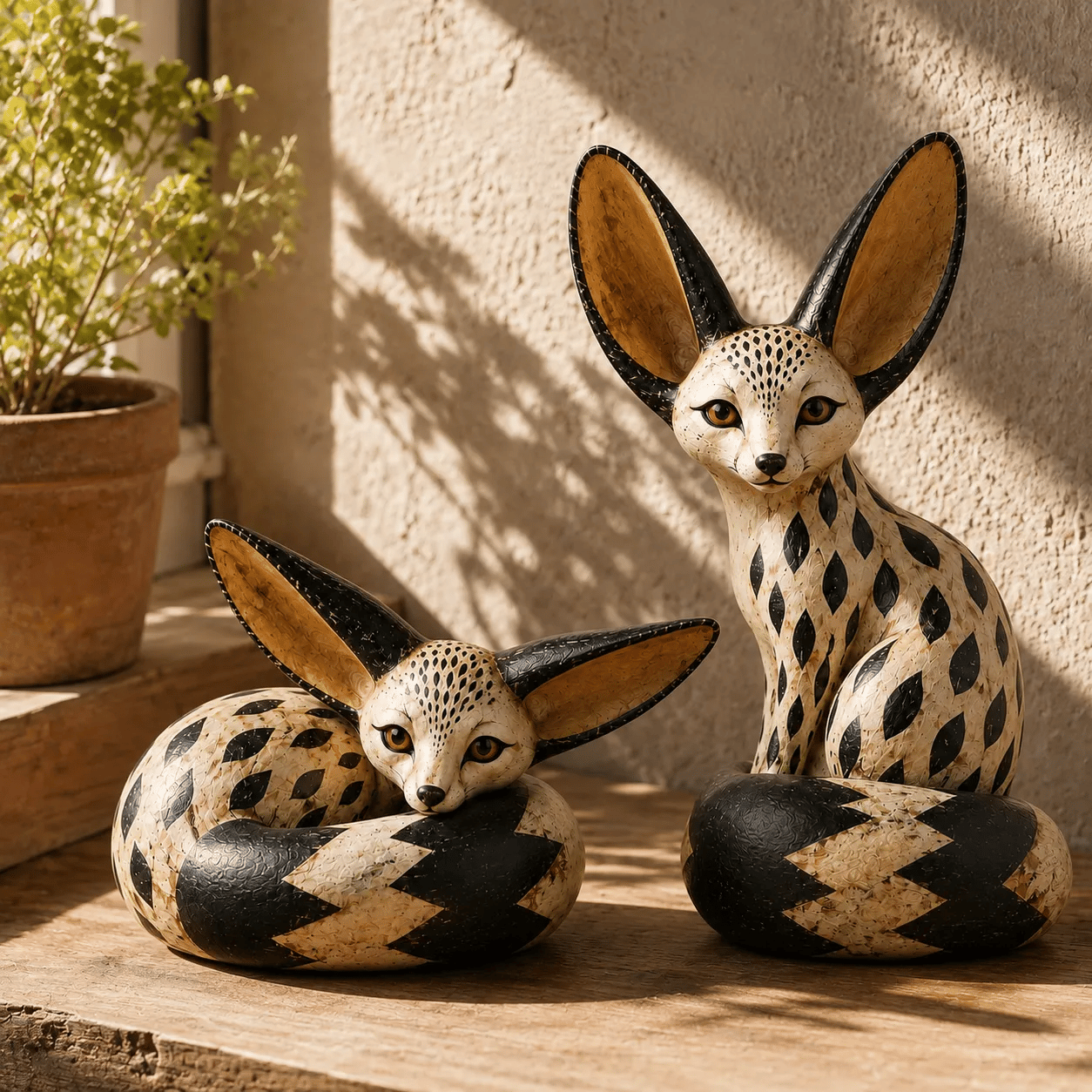 Vintage Fennekvos sculpturen