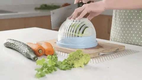 Fruit vegetable cutter bowl