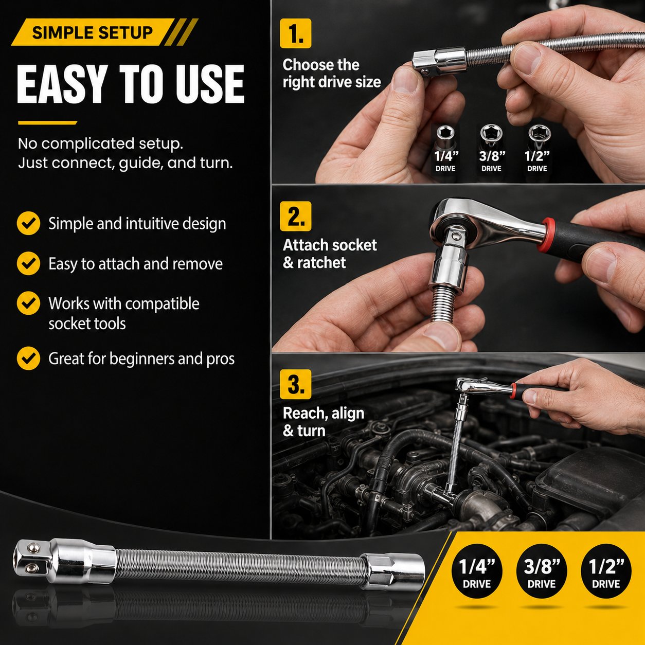 How to use flexible socket extension