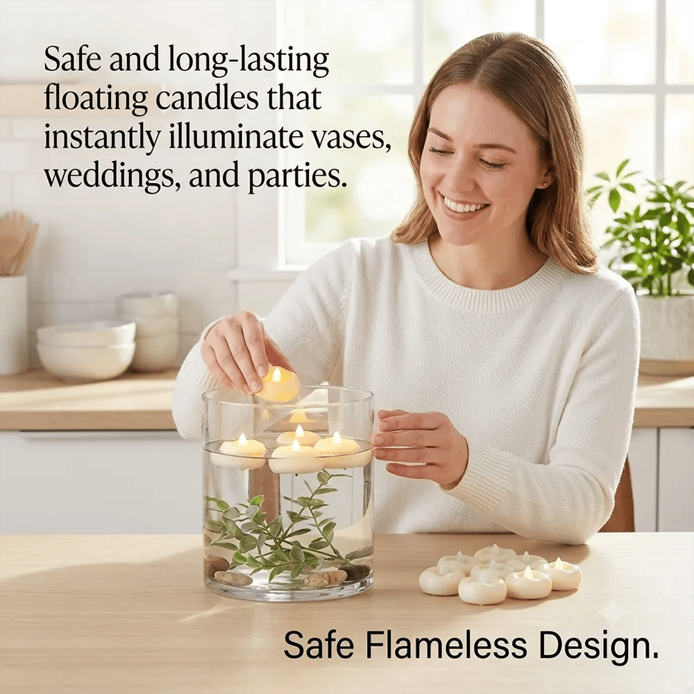Flameless floating candle