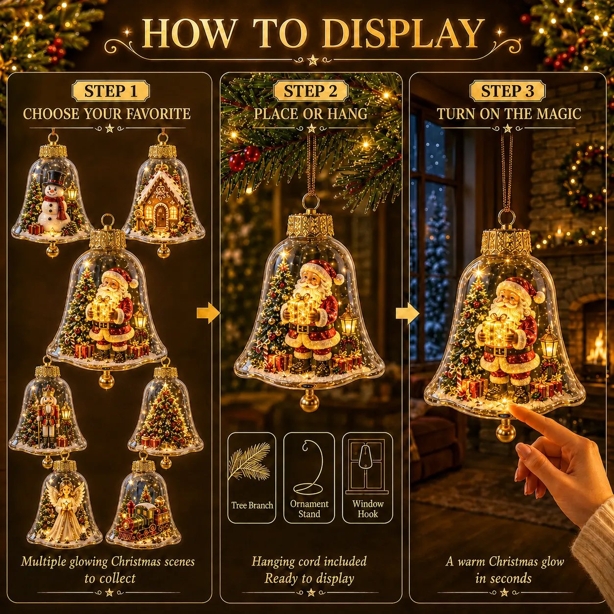 How to Display Christmas Ornament