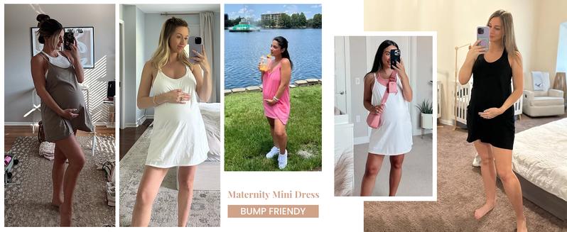 Product Introduction of Tanming Women's Womens Athletic Sleeveless Mini Dress with Built-in Shorts V Neck Spaghetti Strap Short Tennis Dress with Pockets 9