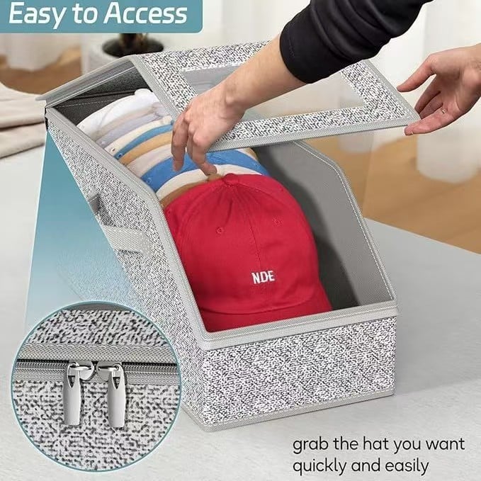 Stackable Hat Storage 🔥49% OFF This Week Promotions🎉🎉Stackable Hat Storage Boxes for Baseball ...