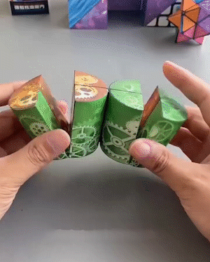 3D Kaleidoscope Fidget Cube infinite flipping