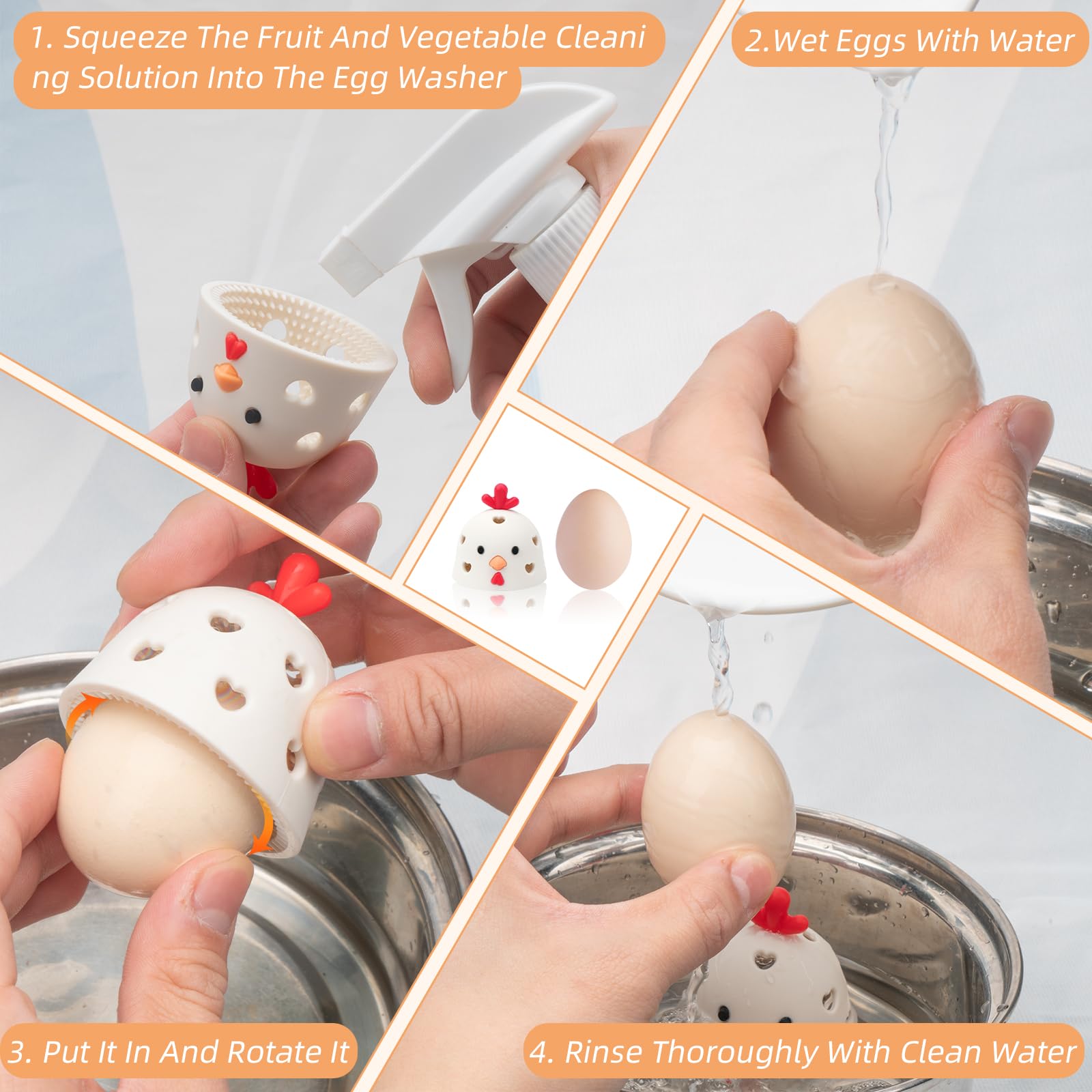 How to use egg washer