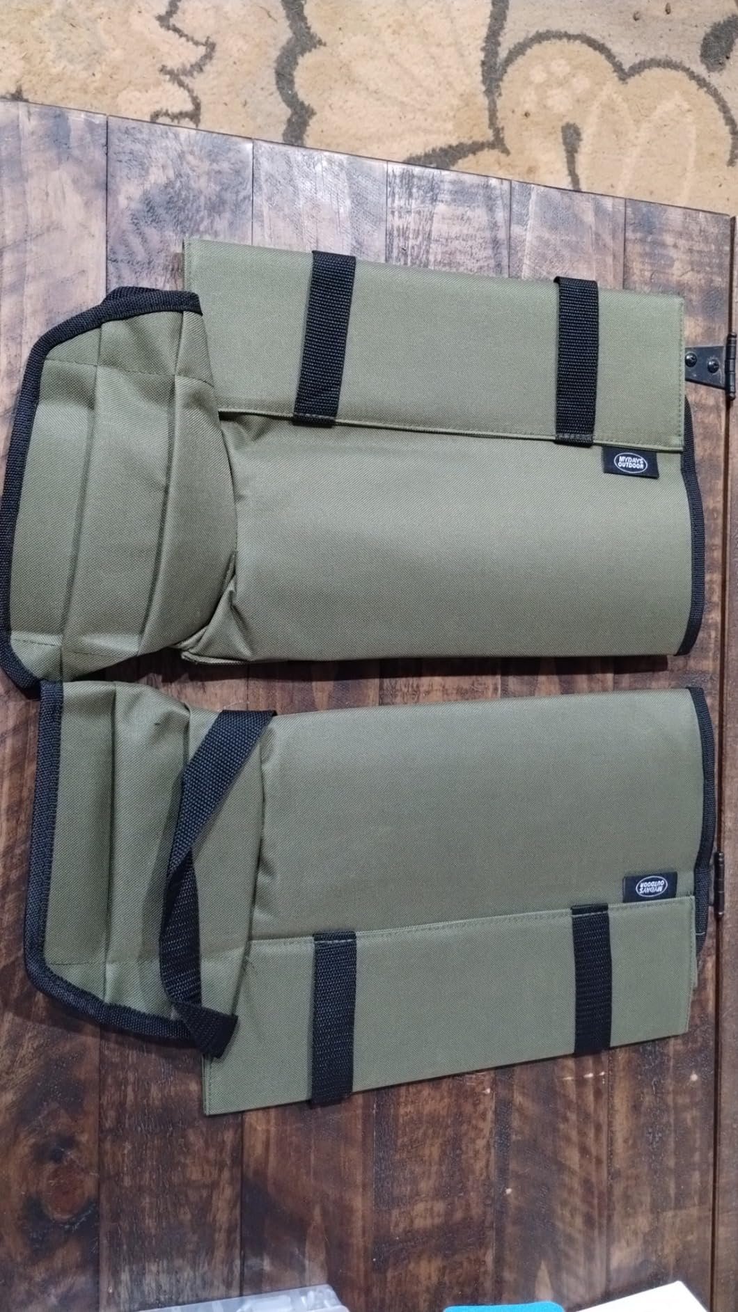 Customer using snake guard gaiters for hiking