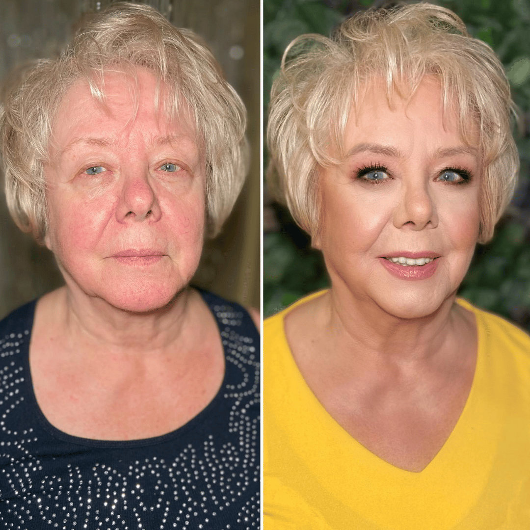 Schöner, ebenmäßiger Look nach der Anwendung