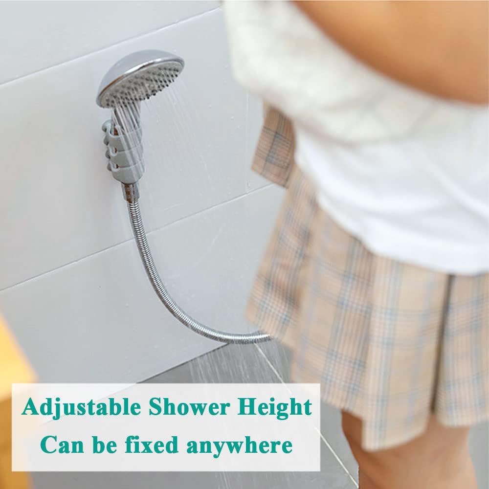 Adjustable shower head holder height