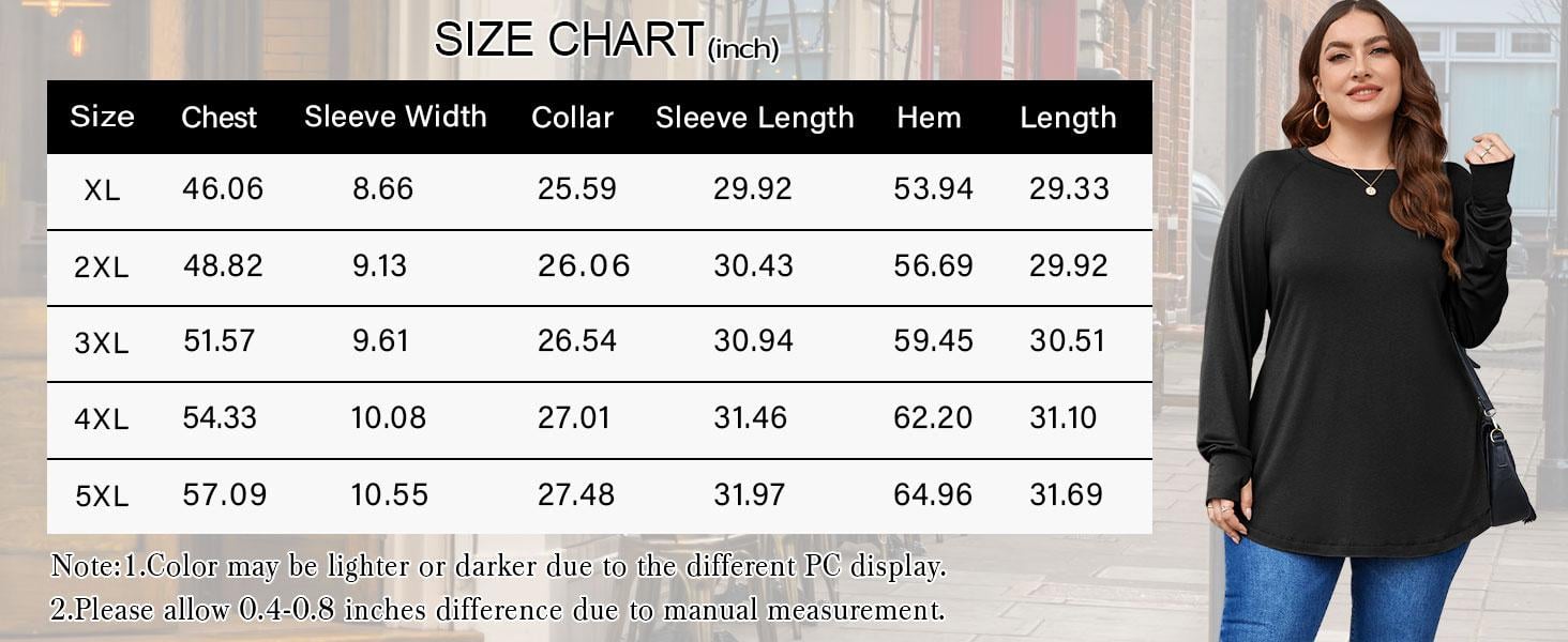 Women's Plus Size Long Sleeve Tunic Top Crew Neck Summer Oversized Fit Basic T Shirts Blouse Women's Plus Size Long Sleeve Tunic Top Crew Neck Summer Oversized Fit Basic T Shirts Blouse