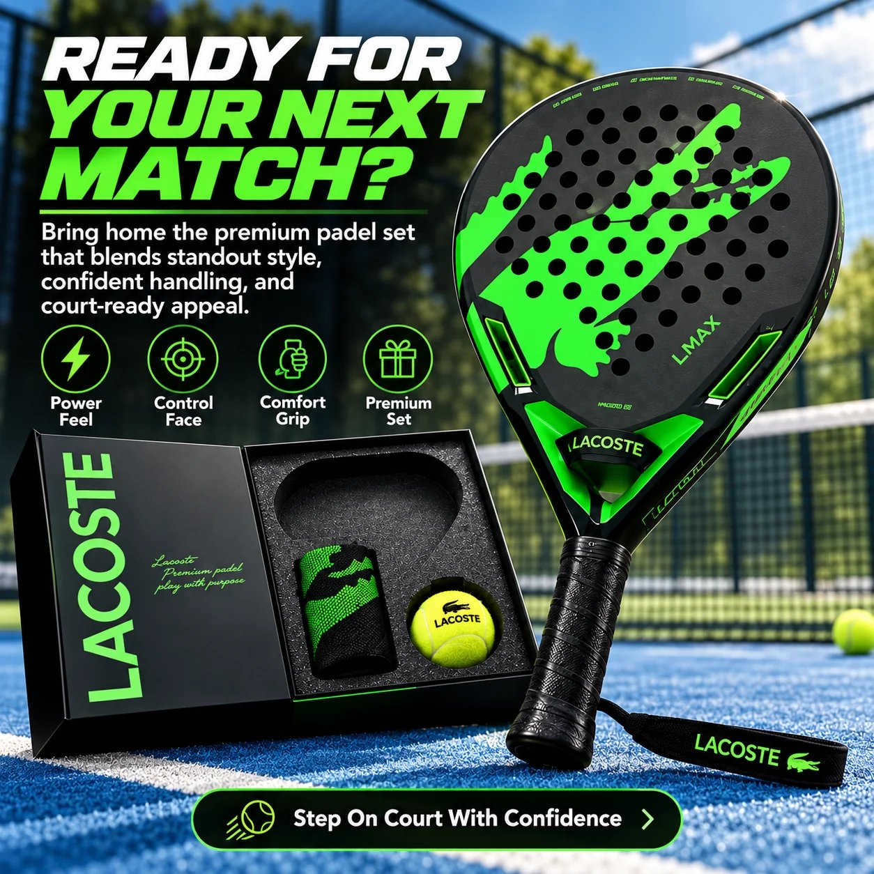 Premium Padel Racket Set – Court-Ready Gift Box Set