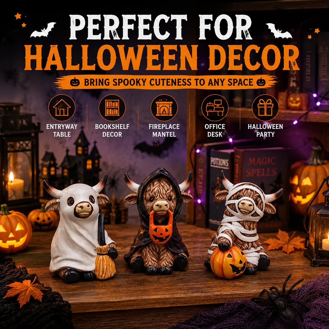 Choose Your Favorite Halloween Highland Cow Character