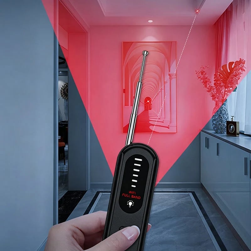Anti-Spy Camera & GPS Detector – Portable Privacy Scanner