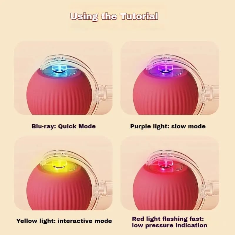 Automatic interactive pet ball movement modes