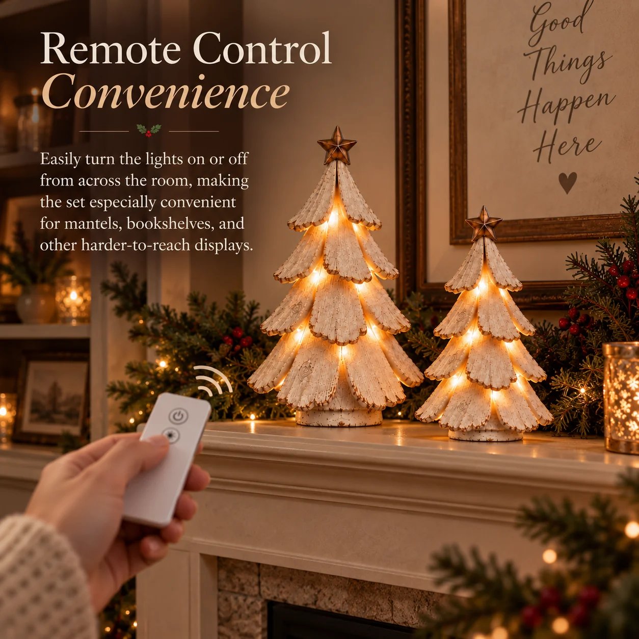 Remote control for vintage lighted Christmas tree figurines