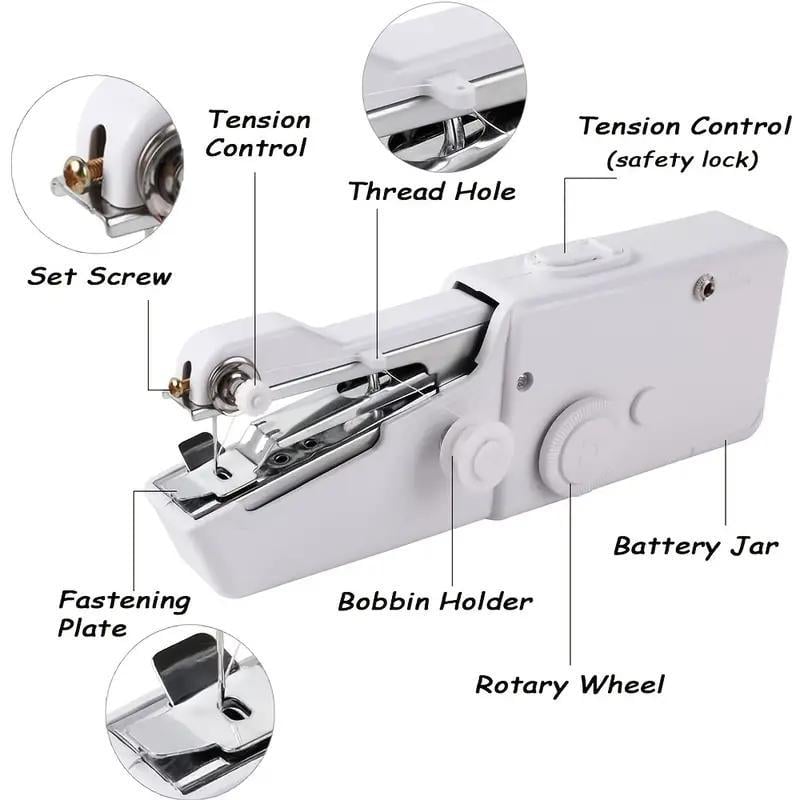 Mini Handheld Sewing Machine without Battery, 1 Count Portable Electric Stitcher, Sewing Supplies for Home Use, Gift for Mom, Fall Essentials, Christmas Gifts, Christmas Decorations