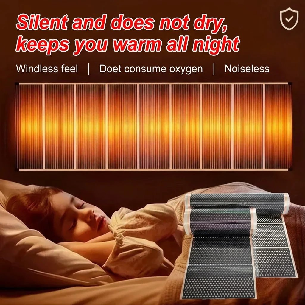 Original supplier night-time room graphic with the heating film pictured