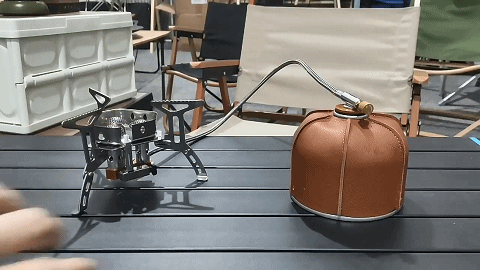 Aluminum alloy and stainless steel construction of camping stove