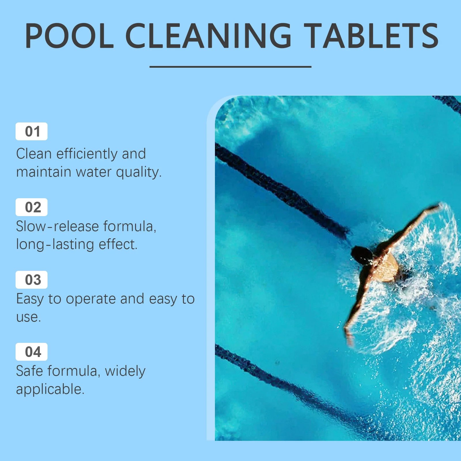 Pool Cleaning Tablets Application
