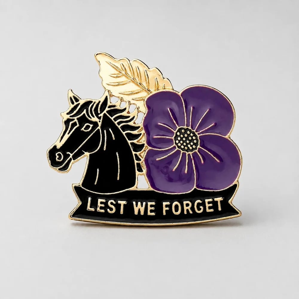 War Horse Purple Poppy badge unboxing