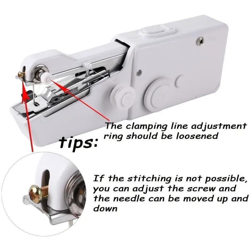 Mini Handheld Sewing Machine without Battery, 1 Count Portable Electric Stitcher, Sewing Supplies for Home Use, Gift for Mom, Fall Essentials, Christmas Gifts, Christmas Decorations