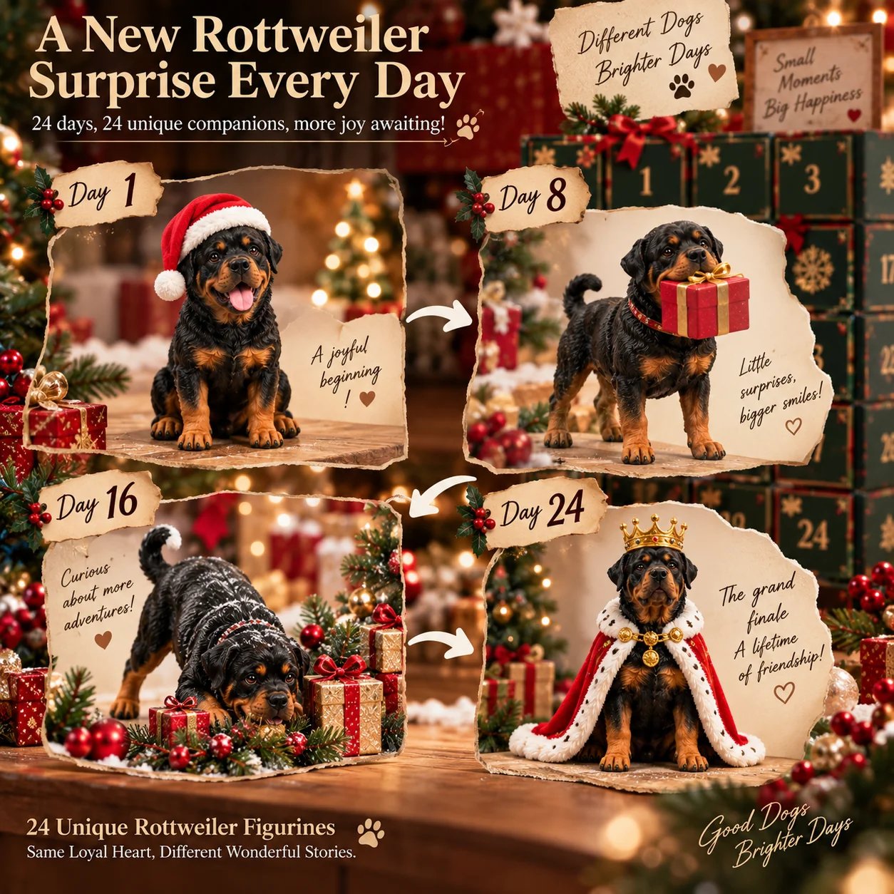 Different Rottweiler surprises throughout the countdown