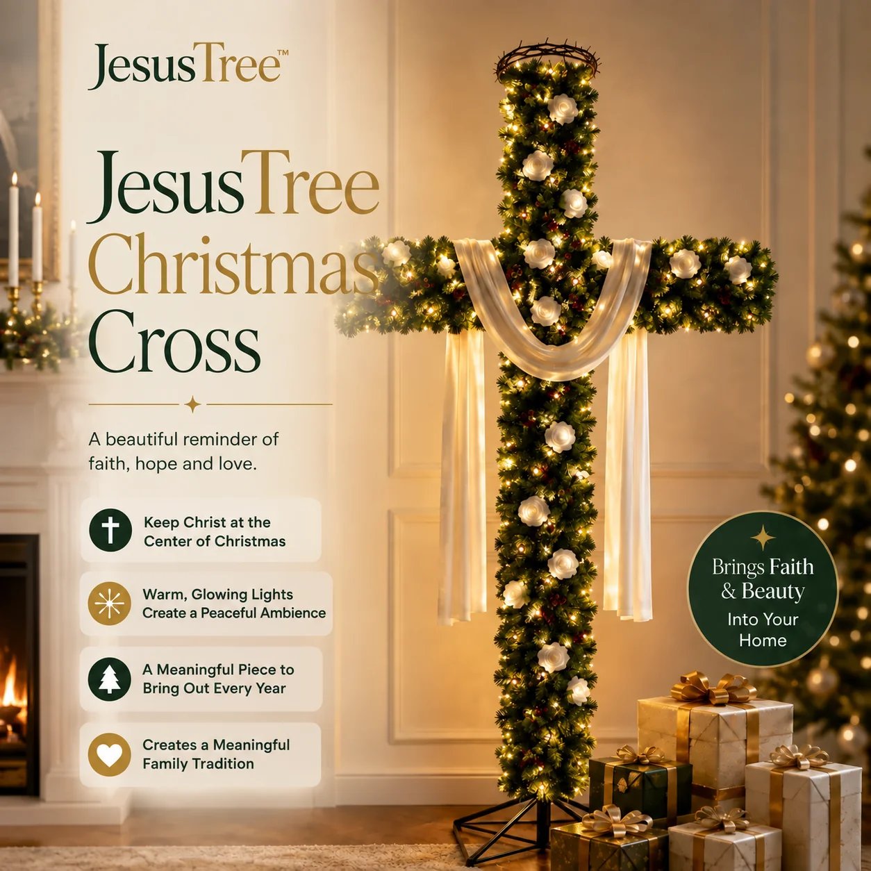 JesusTree Christmas Cross