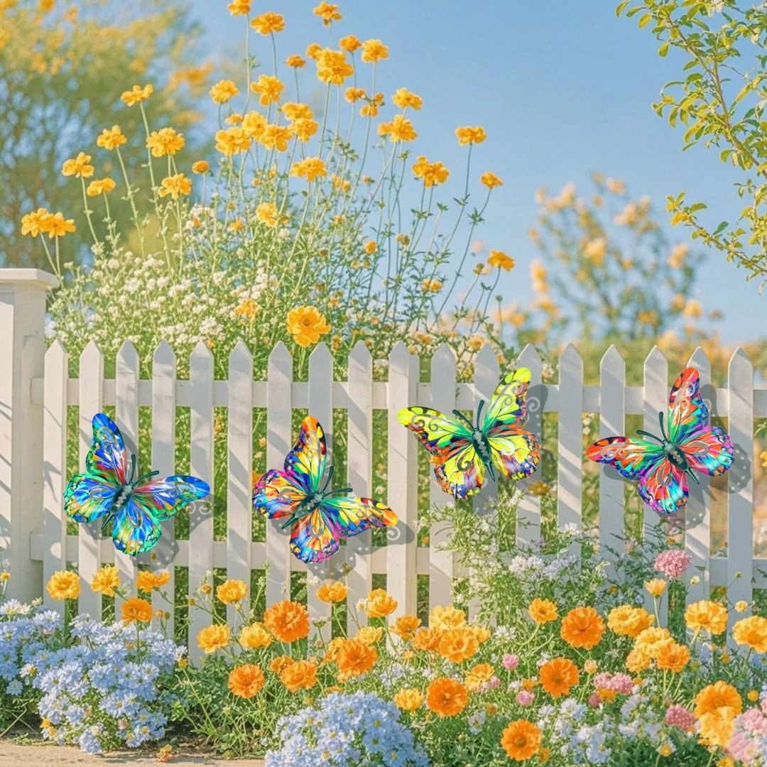 Butterfly wall decor garden
