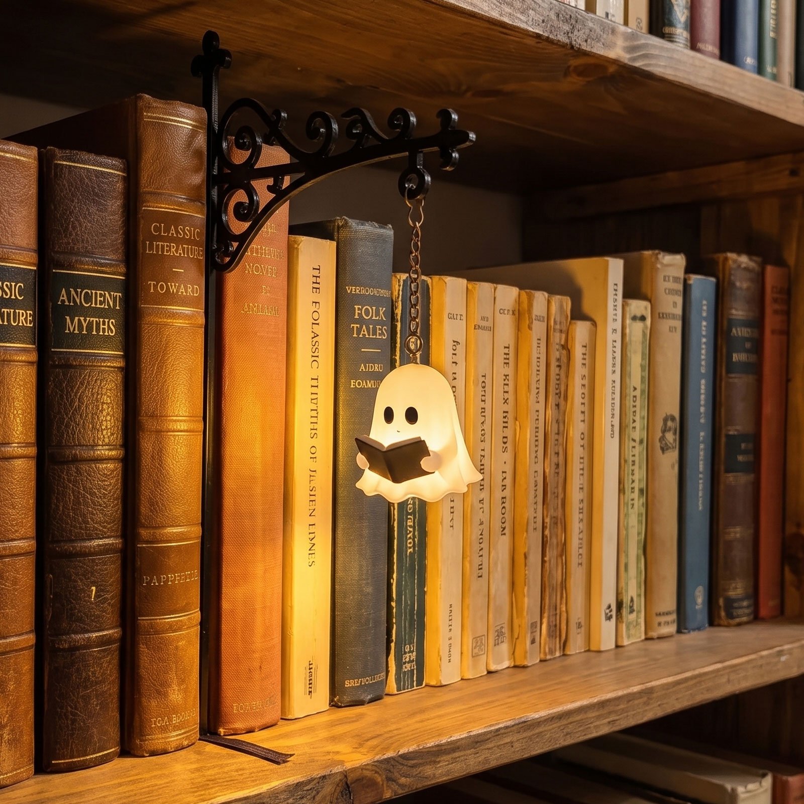 🎃 Ultimate Halloween Vibes – Ghost Library Lantern 👻