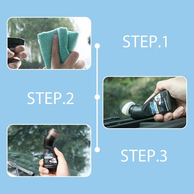 Instructions for applying anti-fog coating wiper