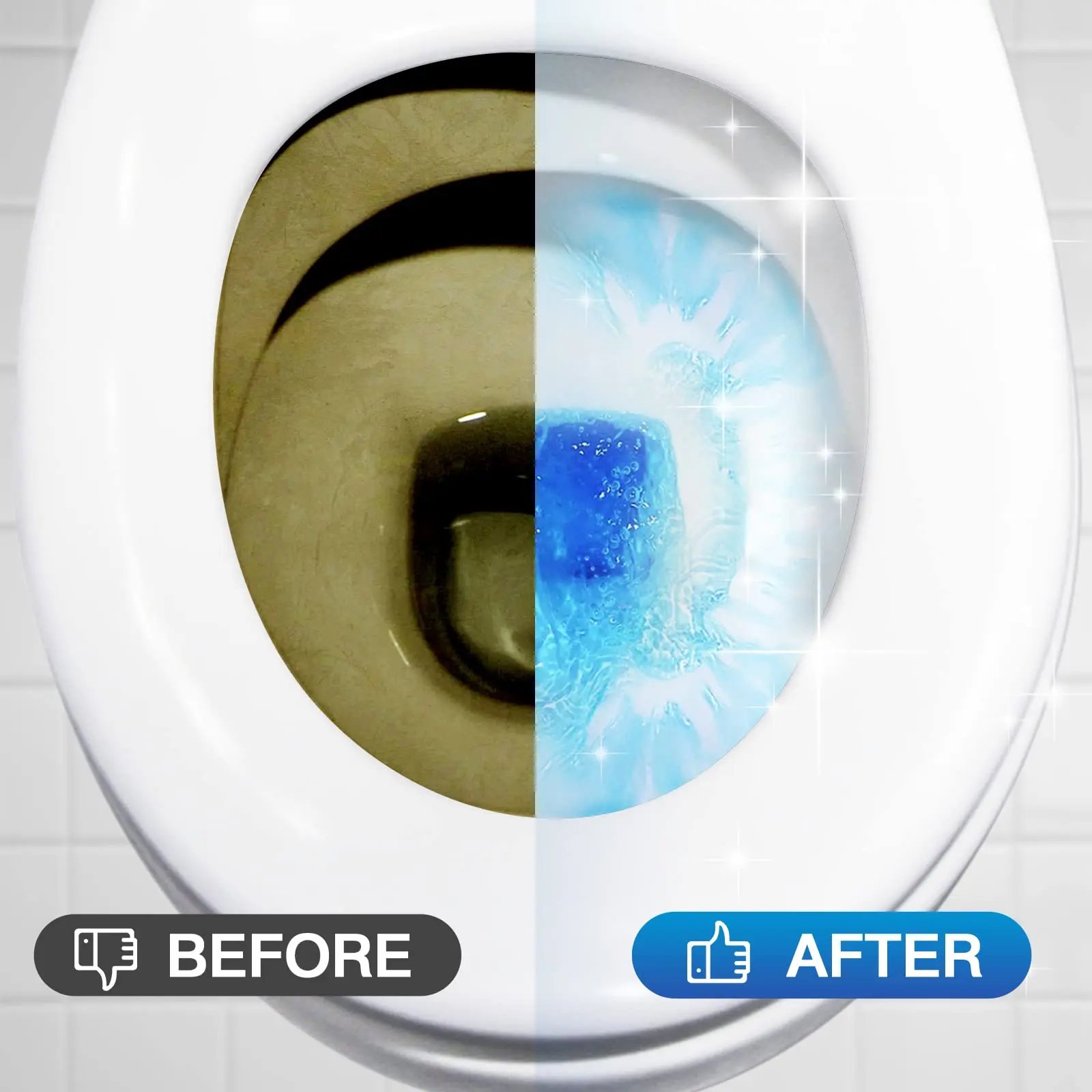 Gentle toilet tank cleaner tablet formula