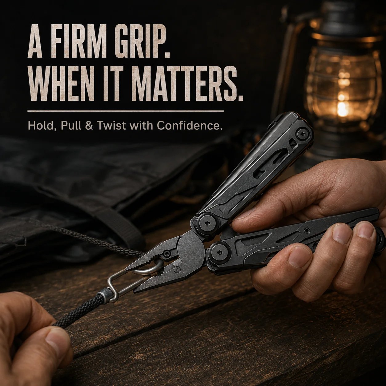 16-in-1 Multitool with Large Scissors โ Compact Outdoor Tool