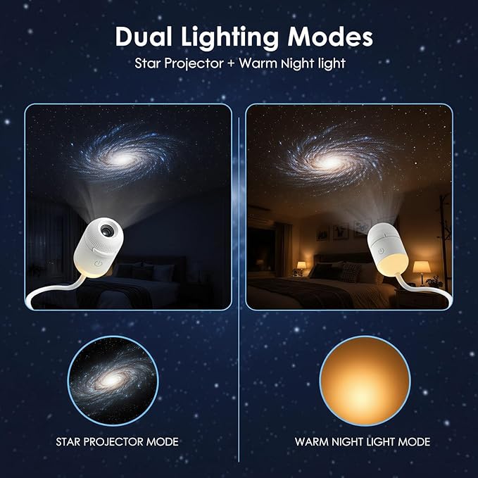 USB starry night light, suitable for home scenes, small footprint, clear projection. Usb Charging Lampara Usb C Rechargeable
