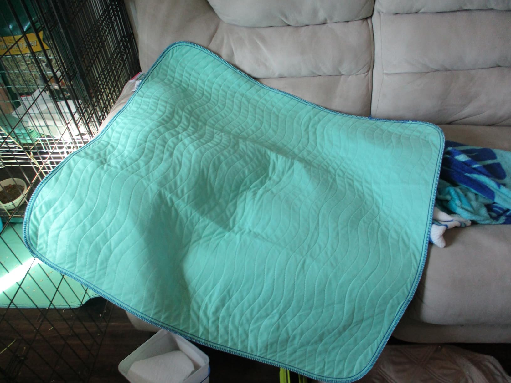 Very absorbent, washed well. Sweated some underneath, but I am otherwise pleased.