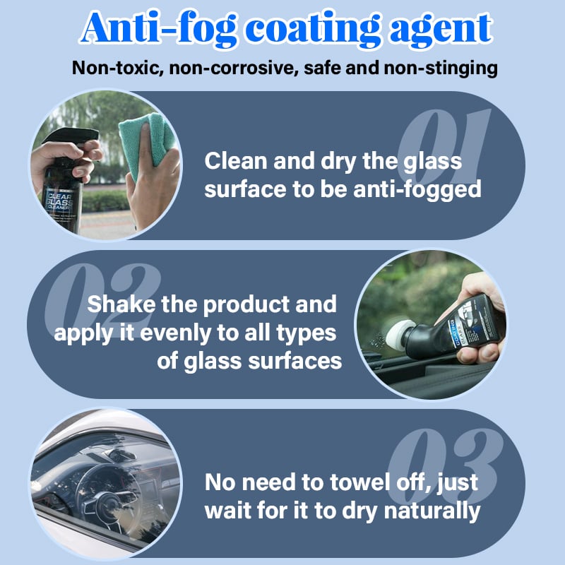 Anti-fog coating application preview