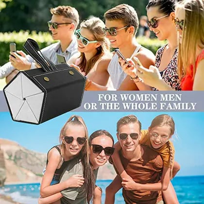Buy House of Quirk Sunglasses Organizer 5 Slots Compact Travel Glasses Case Multiple Pairs Eyeglasses Storage Box Hanging Eyewear Holder - Black Online at Best Prices in India - JioMart.