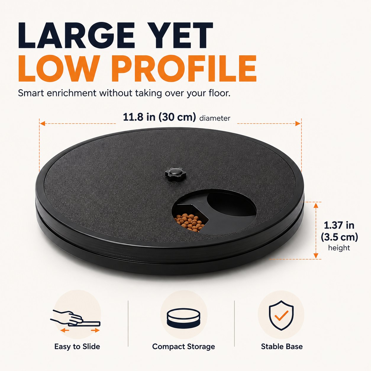 Dog enrichment feeder dimensions