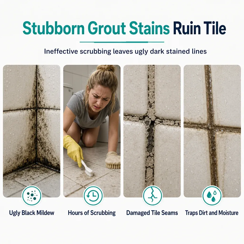 Stubborn Grout Stains Ruin Tile