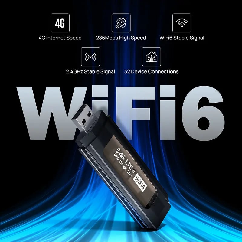 4G LTE USB WiFi Router – Portable Hotspot Adapter