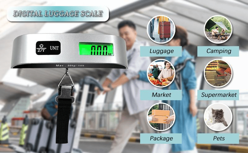 How to use the digital luggage scale