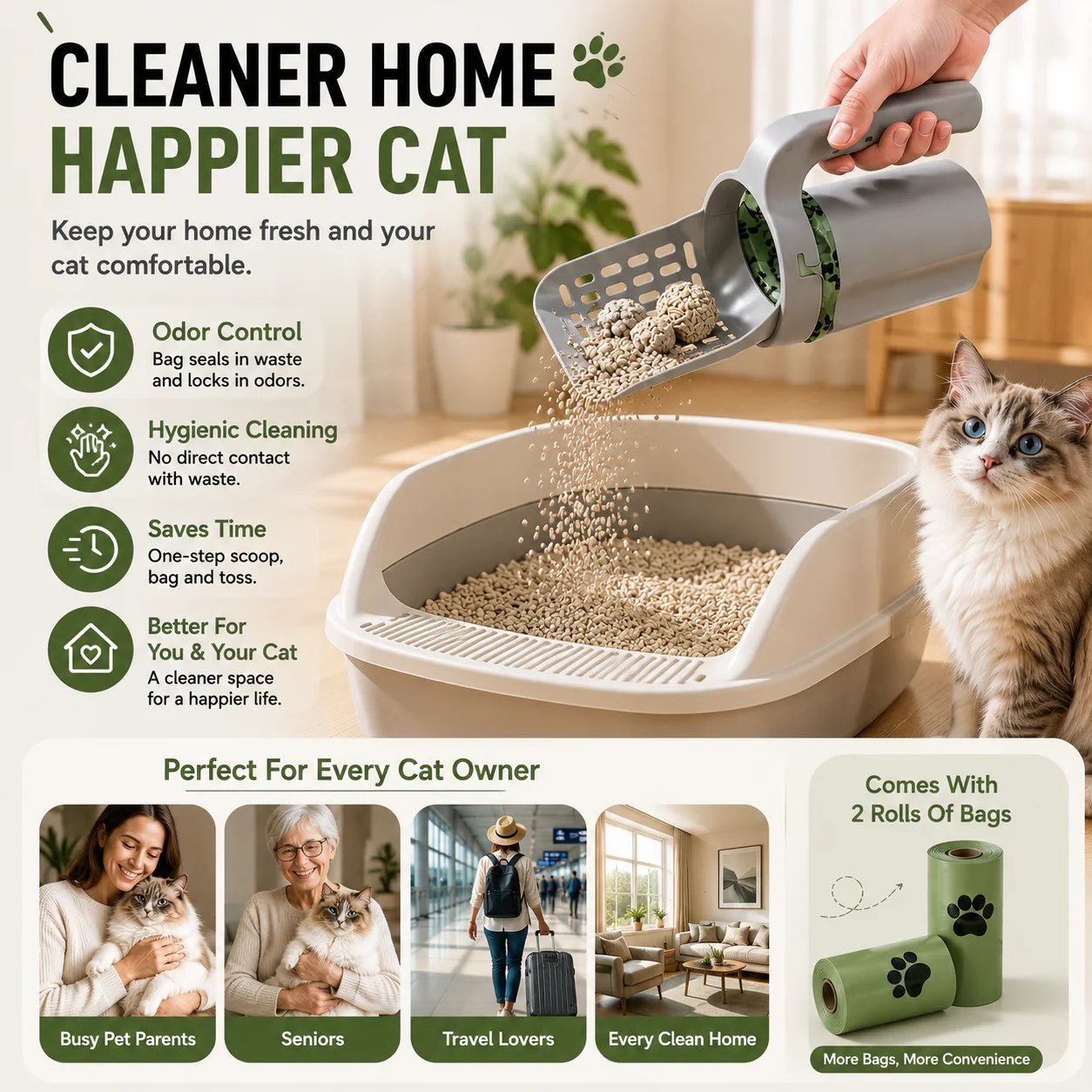 Cat litter scoop dimensions