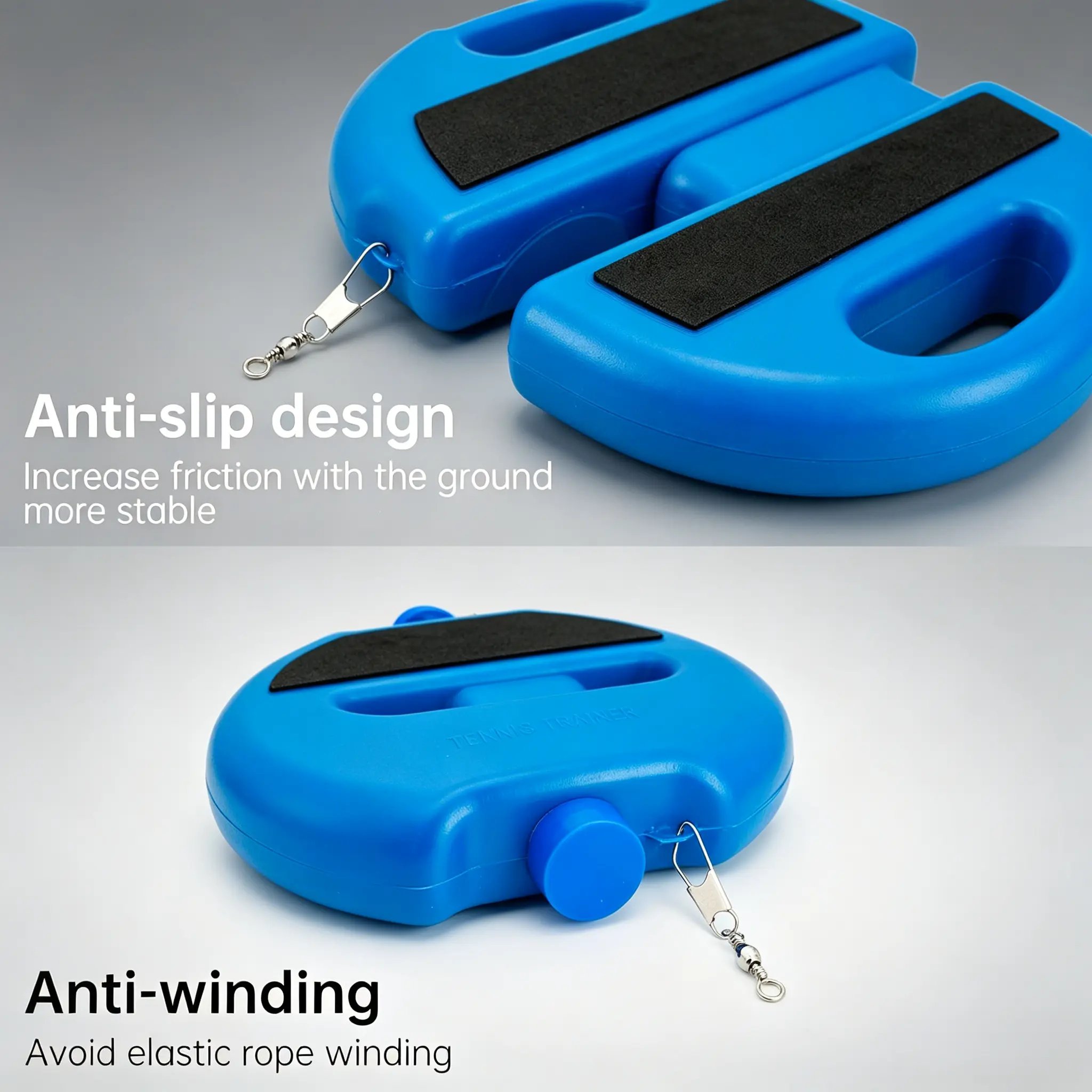 Anti-slip tennis trainer base