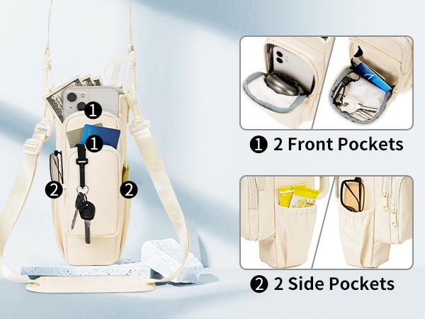 Sportsnew Water Bottle Carrier Bag for Stanley 40oz Tumbler – Insulated Crossbody Holder with Phone Pocket, Straw Cover & Adjustable Strap for Hiking, Travel & Outdoor TikTokShopBlackFriday Sportsnew Water Bottle Carrier Bag for Stanley 40oz Tumbler – Insulated Crossbody Holder with Phone Pocket, Straw Cover & Adjustable Strap for Hiking, Travel & Outdoor TikTokShopBlackFriday
