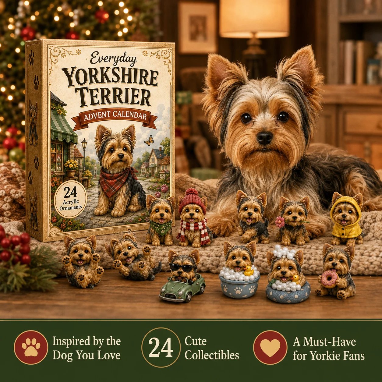Yorkshire Terrier Advent Calendar product view 2 Yorkshire Terrier Advent Calendar product view 2
