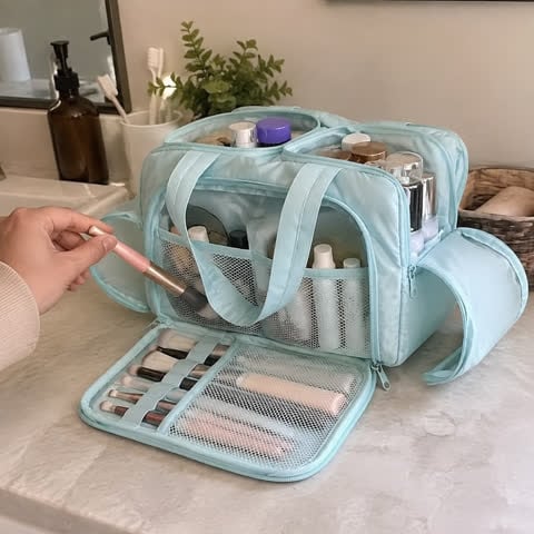 Mint Blue organizer on a customer