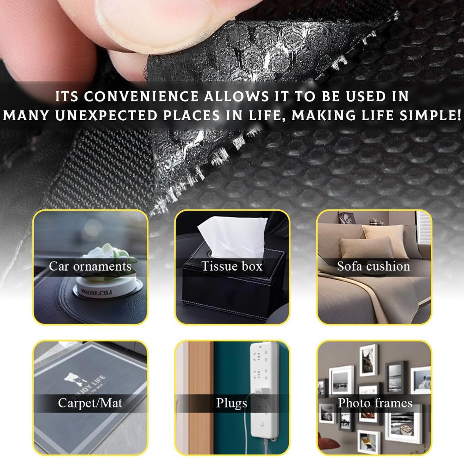 Hook and Loop Strips with Adhesive,2"×2" Car Mats Self-Adhesive Tape Strip,Multi-Purpose Non-Slip Double Sided Snap Fastening Tape,Fixing Tape for Sofa Carpet.