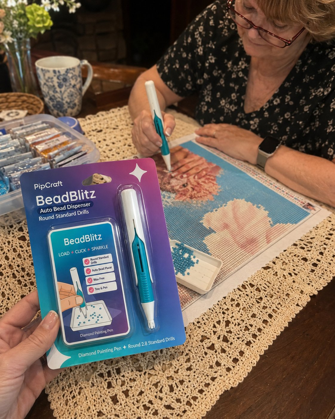 Diamond painting pen given as a crafting gift